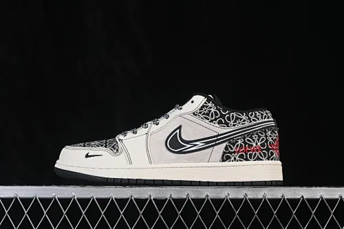 All categories Air Jordan Jordan series basketball shoes Air Jordan 1 Low High-end customized low-top sneakers Air Jordan 1 Low AJ1 Joe 1 joint model High-end customized low-top retro basketball shoes LL8888-004
